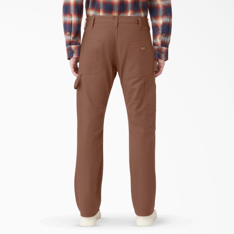 Brown Men's Dickies 1922 Regular Fit Double Knee Pants | EIG590617