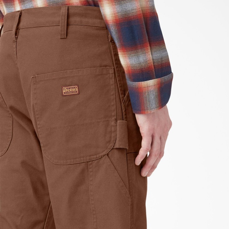 Brown Men's Dickies 1922 Regular Fit Double Knee Pants | EIG590617