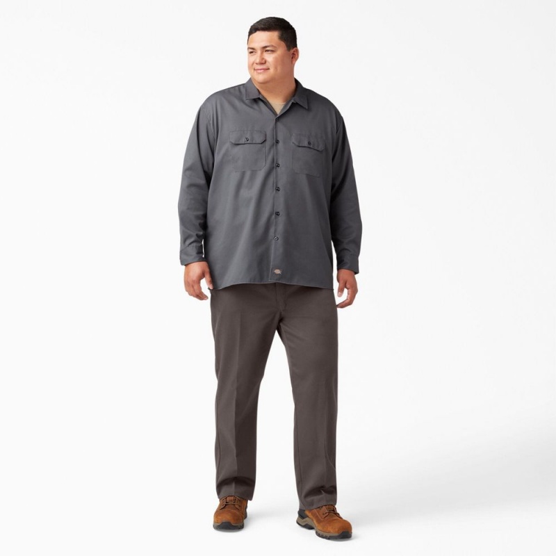 Brown Men's Dickies 874® FLEX Work Pants | JNH675194