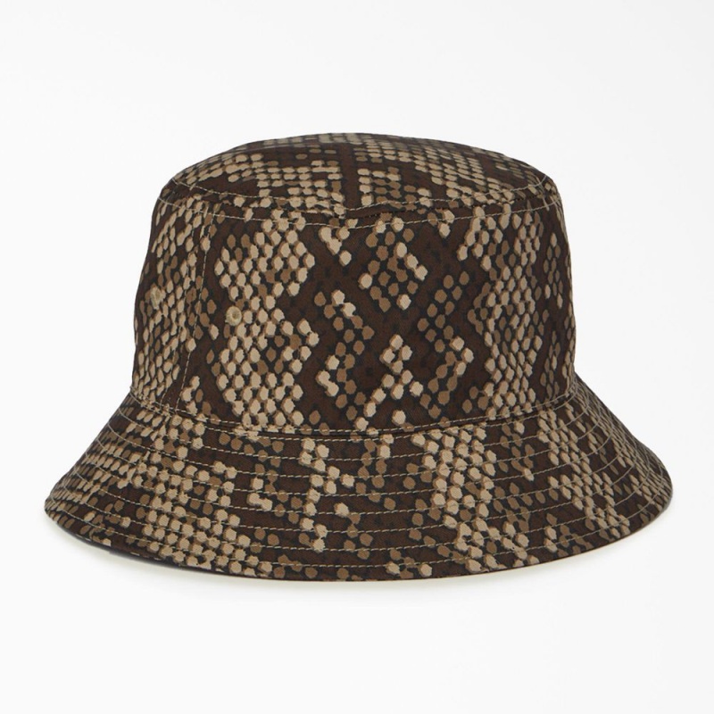 Brown Men's Dickies Camden Bucket Hat | ISU324915