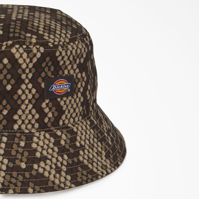 Brown Men's Dickies Camden Bucket Hat | ISU324915