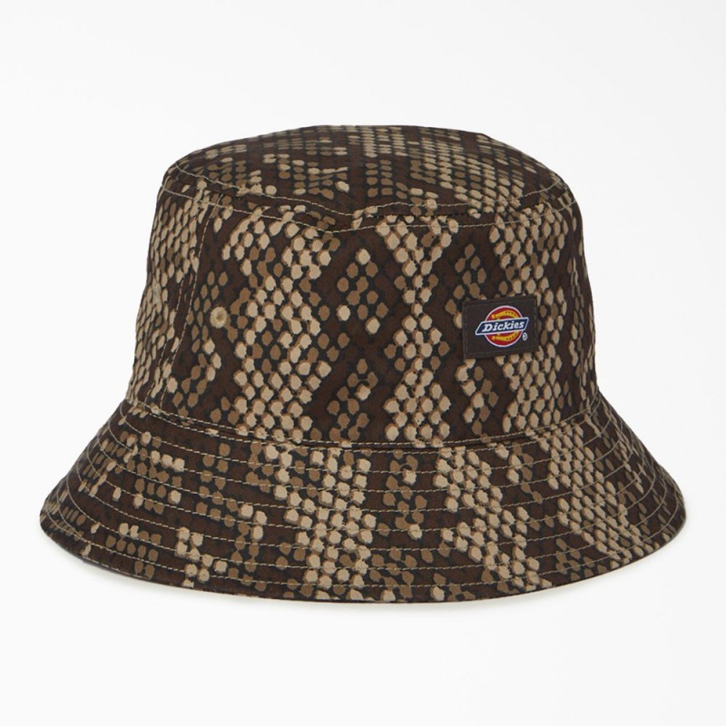 Brown Men\'s Dickies Camden Bucket Hat | ISU324915