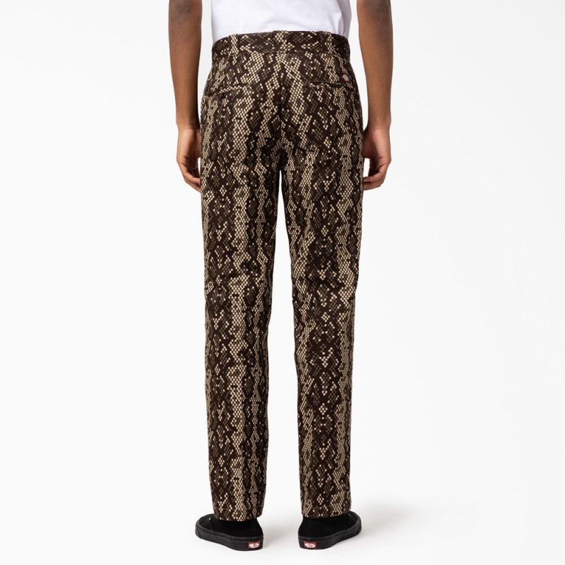 Brown Men's Dickies Camden Straight Fit Pants | FIW603124