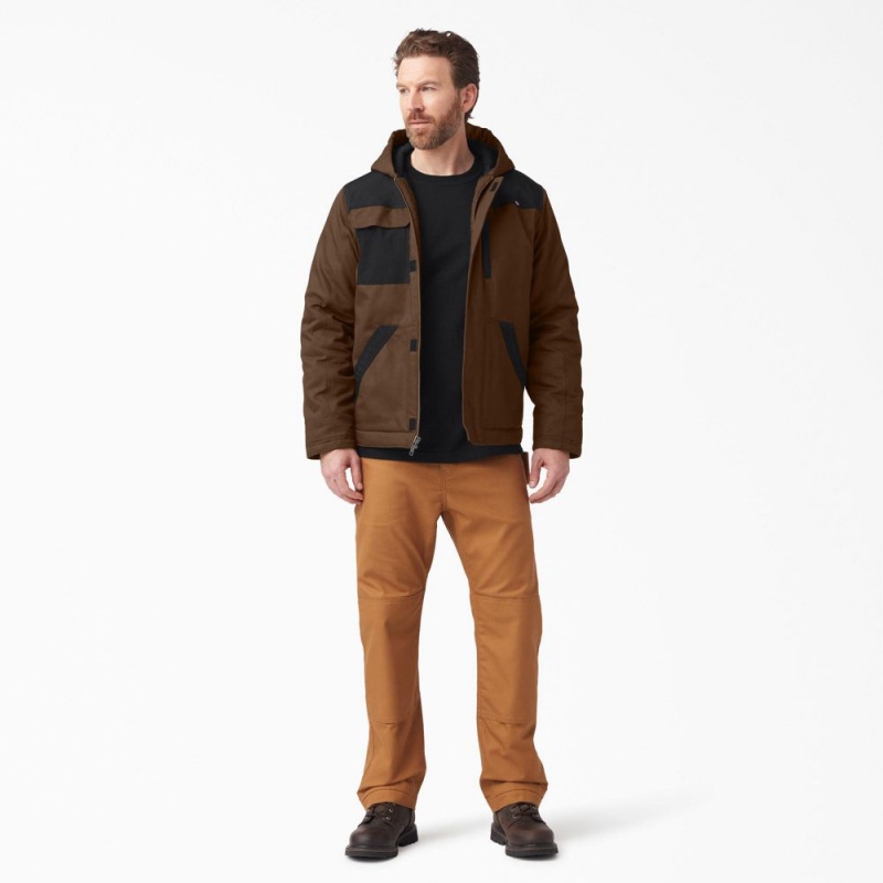 Brown Men's Dickies DuraTech Renegade FLEX Duck Jacket | TPH834095