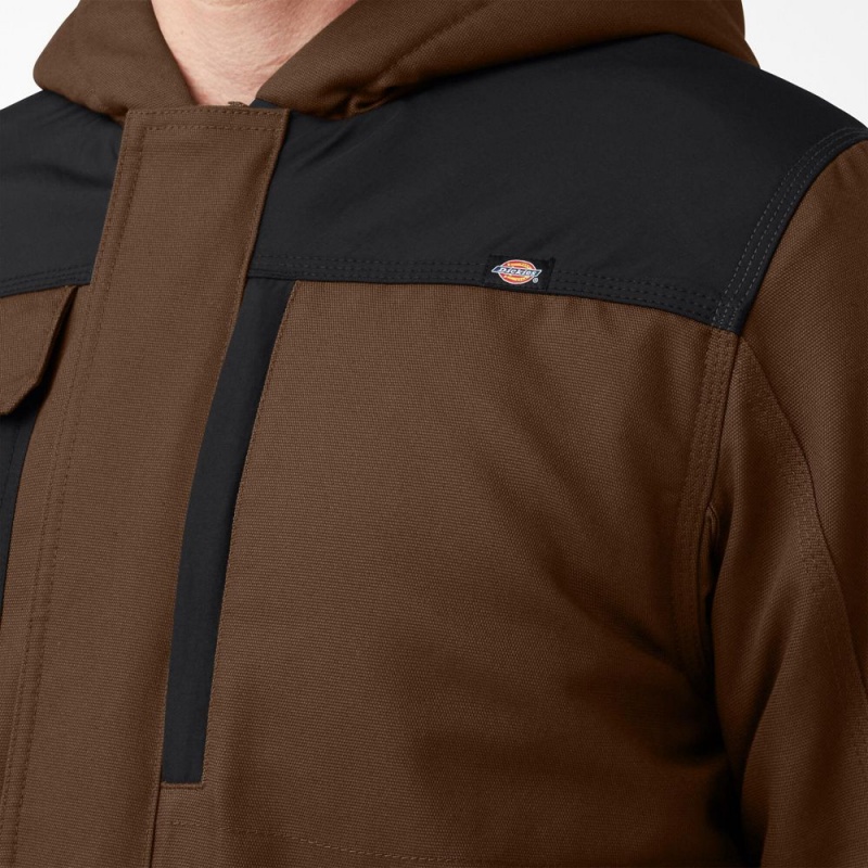 Brown Men's Dickies DuraTech Renegade FLEX Duck Jacket | TPH834095