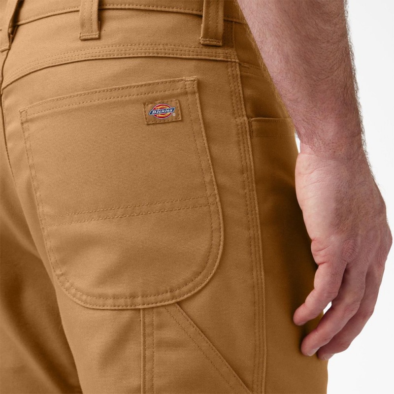 Brown Men's Dickies FLEX DuraTech Relaxed Fit Duck Pants | UEC160932