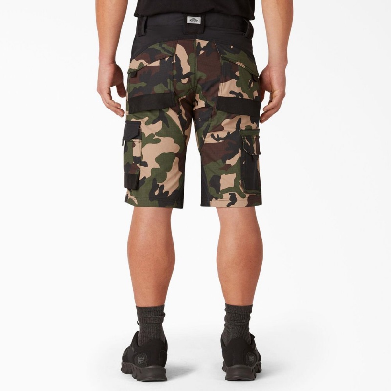 Brown Men's Dickies FLEX Performance Workwear GDT Cargo Shorts | XCT951023