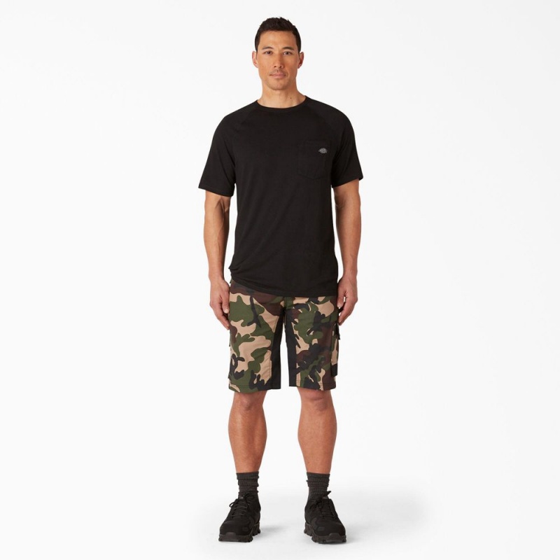 Brown Men's Dickies FLEX Performance Workwear GDT Cargo Shorts | XCT951023