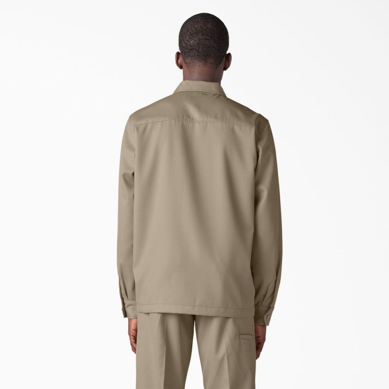 Brown Men's Dickies Premium Collection Boxy Shirt | HNK207365