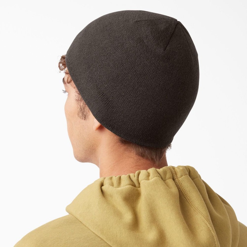 Brown Men's Dickies Skull Beanie | ZGY167432