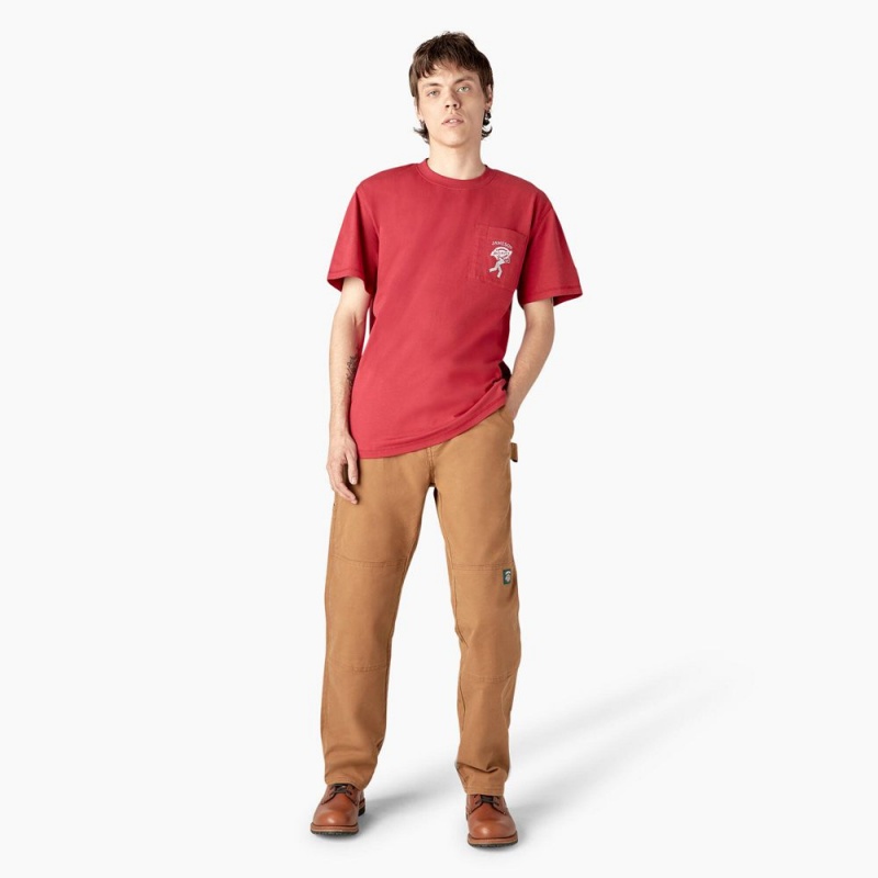 Brown Men's Dickies x Jameson Double Knee Pants | RIP395840