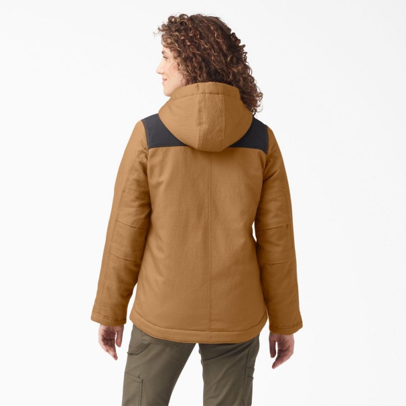 Brown Women's Dickies DuraTech Renegade Insulated Jacket | KQA850639