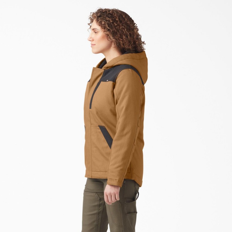 Brown Women's Dickies DuraTech Renegade Insulated Jacket | KQA850639