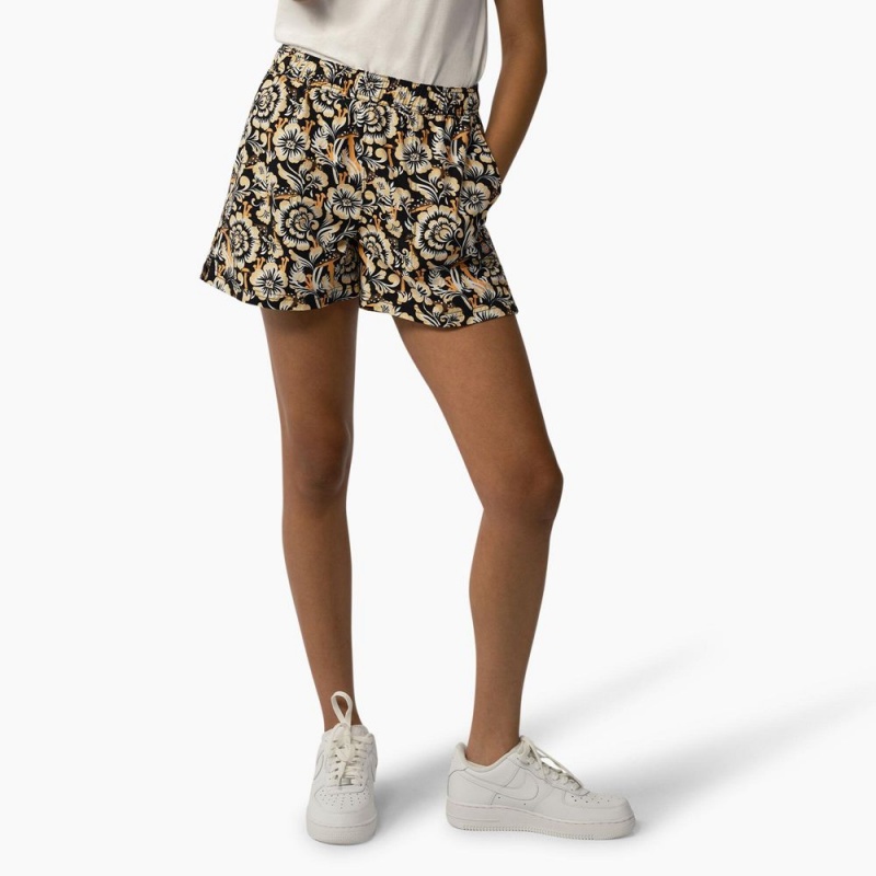 Brown Women\'s Dickies Roseburg Shorts | IEG653928