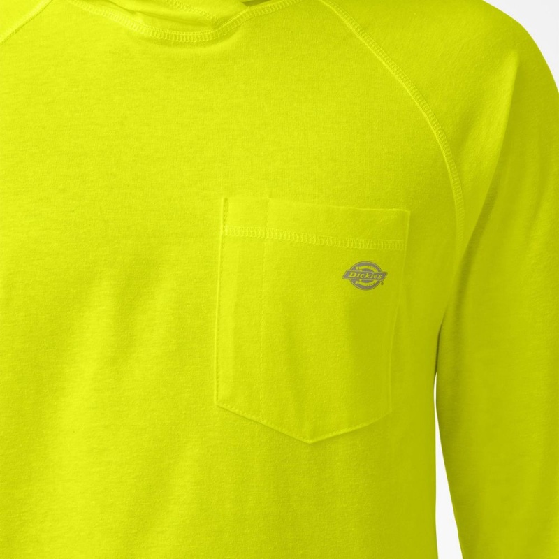 Green Men's Dickies Cooling Performance Sun Shirt | DGU294138