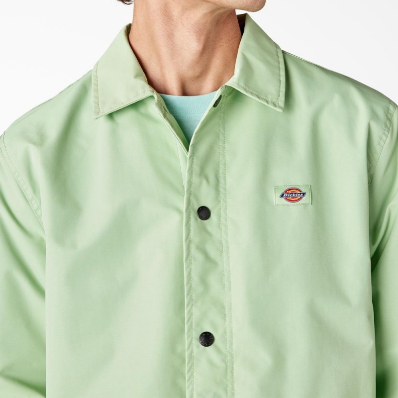 Green Men's Dickies Oakport Coaches Jacket | VAR953268