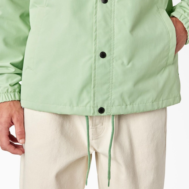 Green Men's Dickies Oakport Coaches Jacket | VAR953268