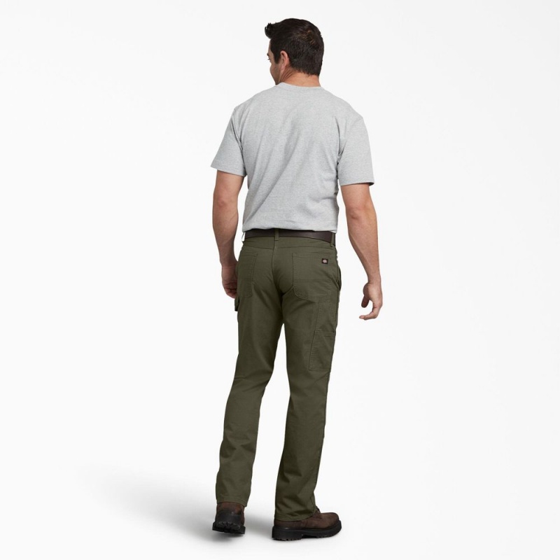 Green Men's Dickies Regular Fit Ripstop Carpenter Pants | NFB714806