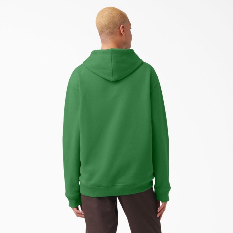 Green Men's Dickies Vincent Alvarez Embroidered Hoodie | ZDO058164