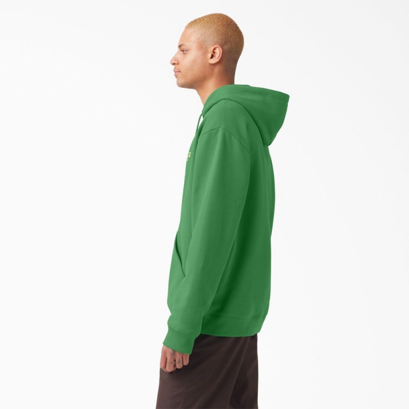 Green Men's Dickies Vincent Alvarez Embroidered Hoodie | ZDO058164