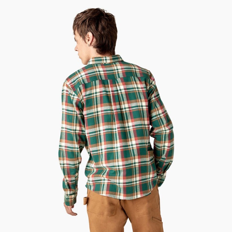 Green Men's Dickies x Jameson Flannel Shirt | GNY361247