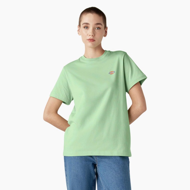 Green Women\'s Dickies Mapleton T-Shirt | HGC943082