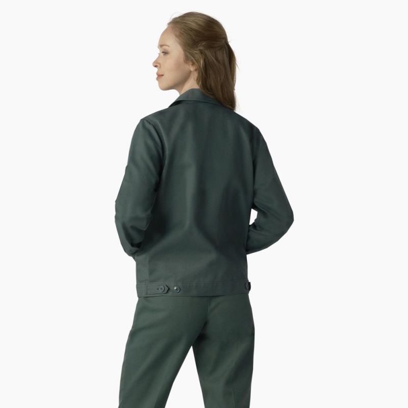 Green Women's Dickies Unlined Eisenhower Jacket | DOQ056714