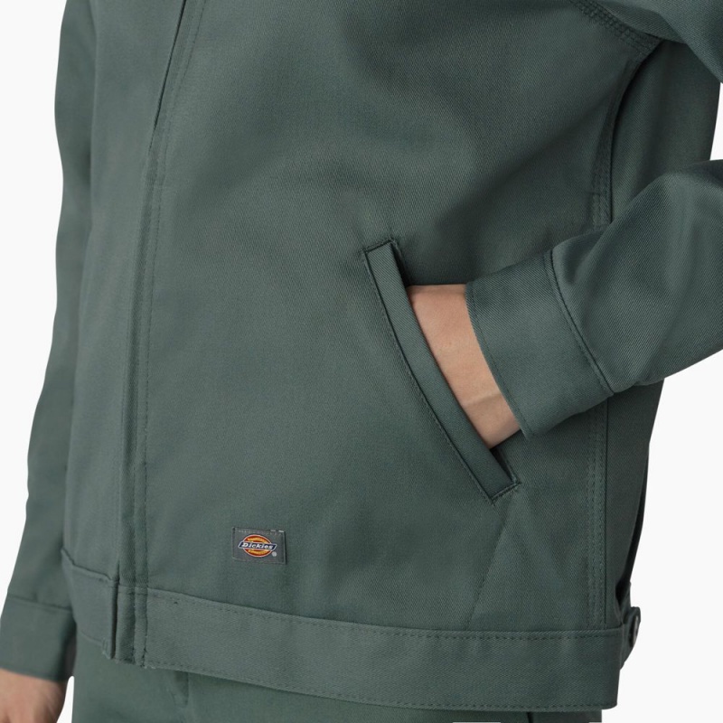 Green Women's Dickies Unlined Eisenhower Jacket | DOQ056714