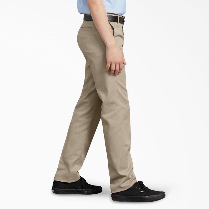 Grey Kids' Dickies FLEX Slim Fit Pants | JAN592784