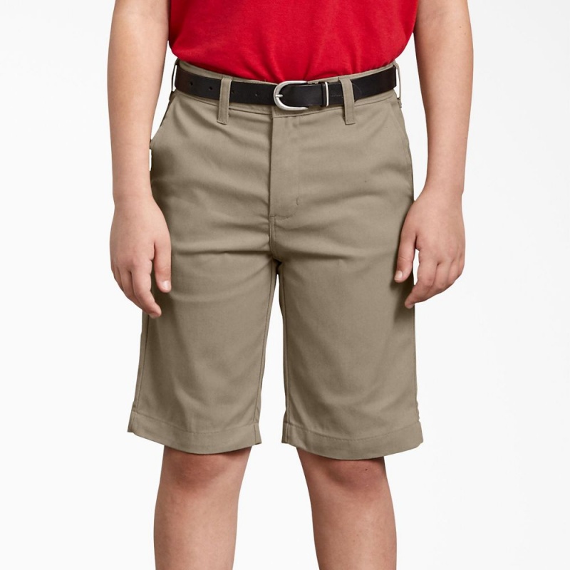 Grey Kids' Dickies FLEX Slim Fit Shorts | VPA621835