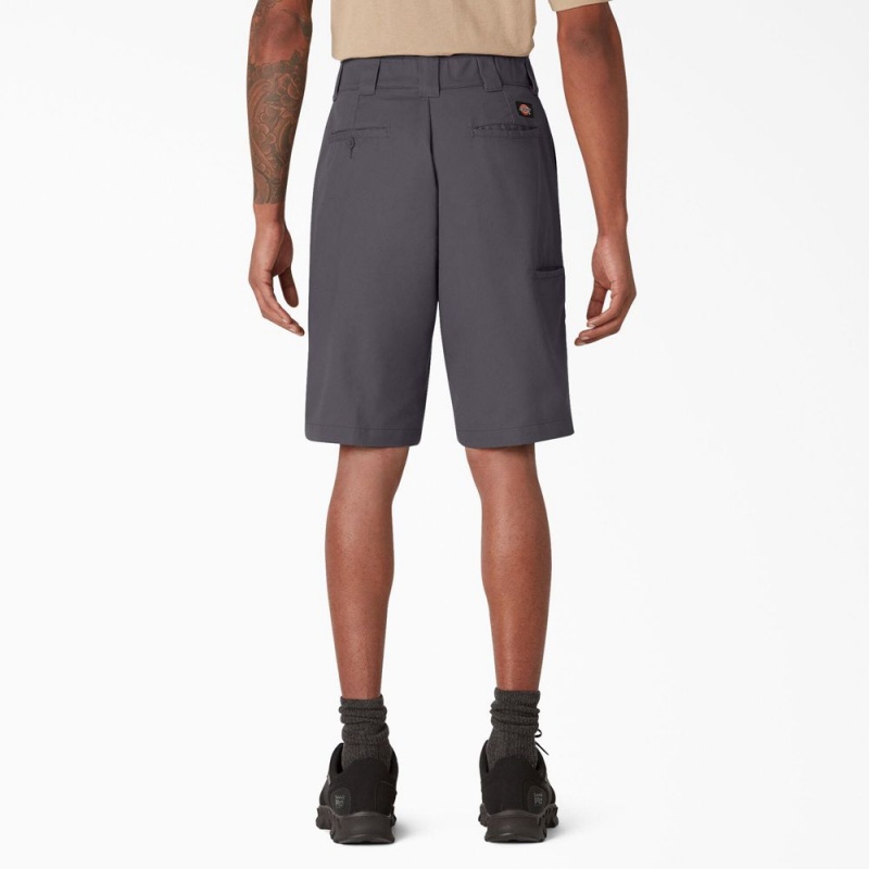 Grey Men's Dickies Cooling Active Waist Shorts | JXA130864