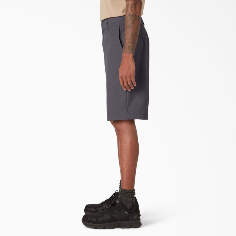 Grey Men's Dickies Cooling Active Waist Shorts | JXA130864