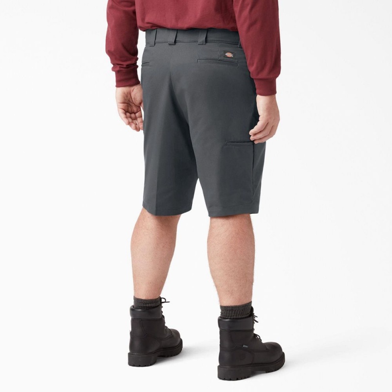 Grey Men's Dickies Cooling Active Waist Shorts | JXA130864