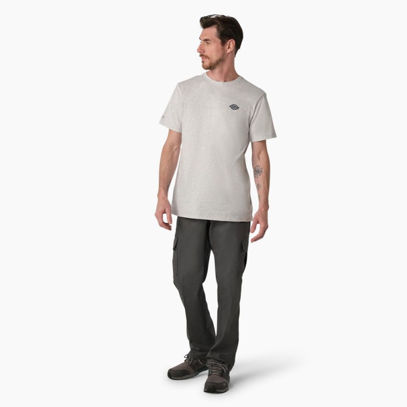 Grey Men's Dickies Cooling Performance Graphic T-Shirt | ROE260498