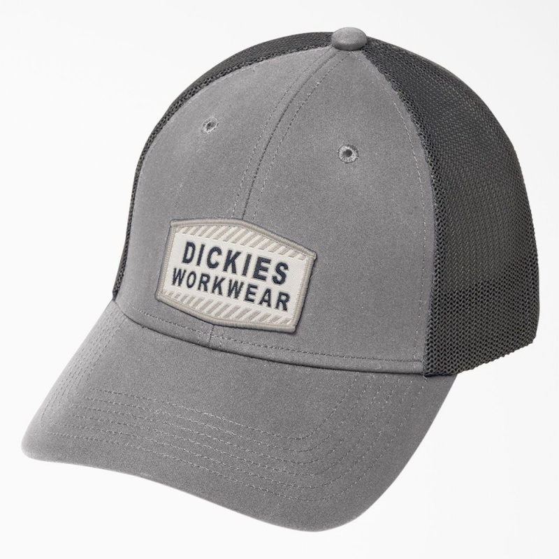 Grey Men\'s Dickies Cooling Workwear Cap | GKU698725