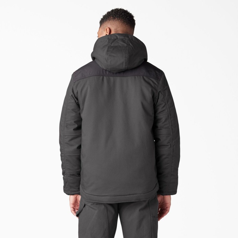 Grey Men's Dickies DuraTech Renegade FLEX Duck Jacket | MOU074851