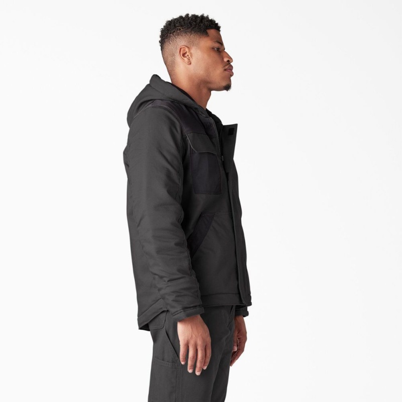 Grey Men's Dickies DuraTech Renegade FLEX Duck Jacket | MOU074851