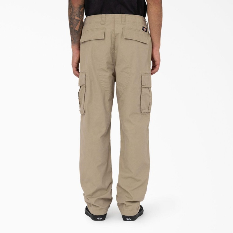 Grey Men's Dickies Eagle Bend Relaxed Fit Double Knee Cargo Pants | OWP102345