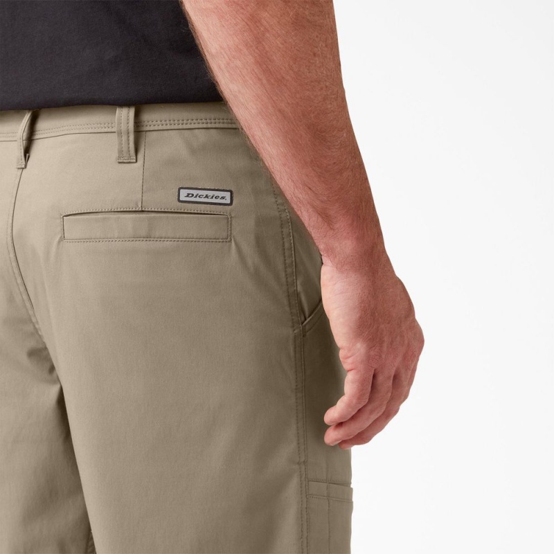 Grey Men's Dickies FLEX Cooling Regular Fit Utility Shorts | LDI748309