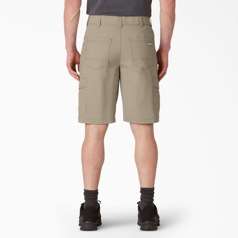 Grey Men's Dickies FLEX Cooling Regular Fit Cargo Shorts | XEB328947