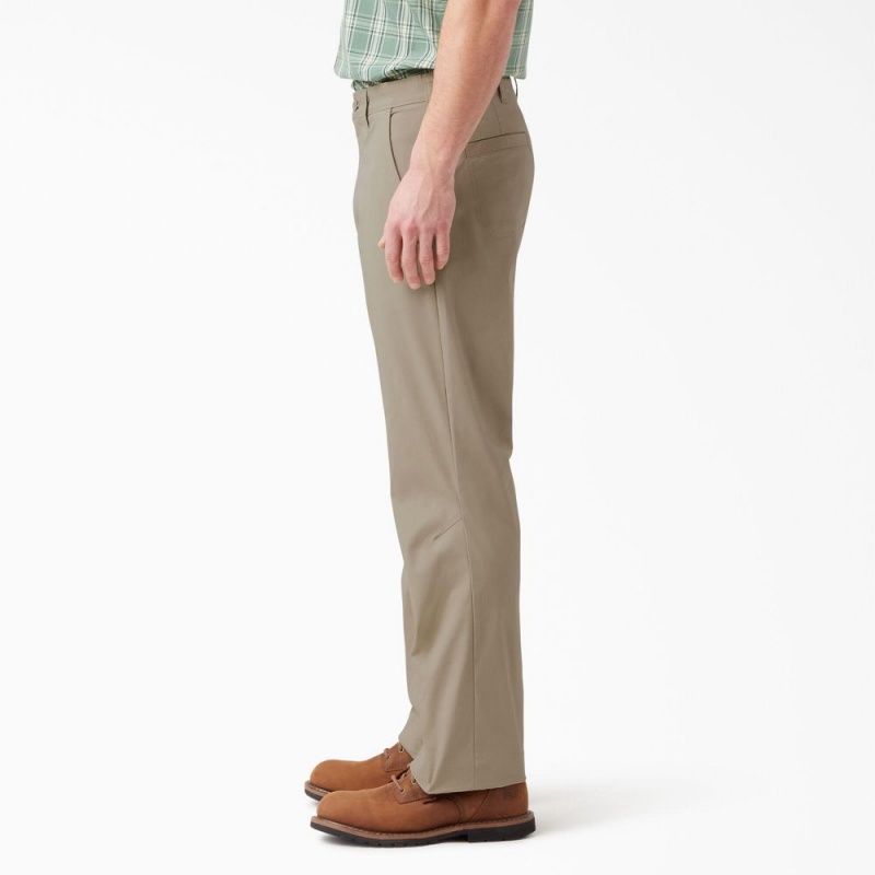 Grey Men's Dickies FLEX Cooling Relaxed Fit Pants | XBH570162