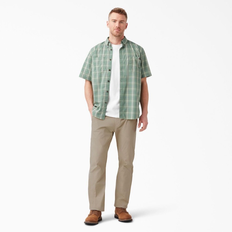 Grey Men's Dickies FLEX Cooling Relaxed Fit Pants | XBH570162