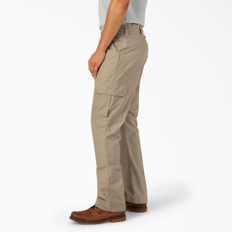 Grey Men's Dickies FLEX DuraTech Relaxed Fit Ripstop Cargo Pants | GTL098176