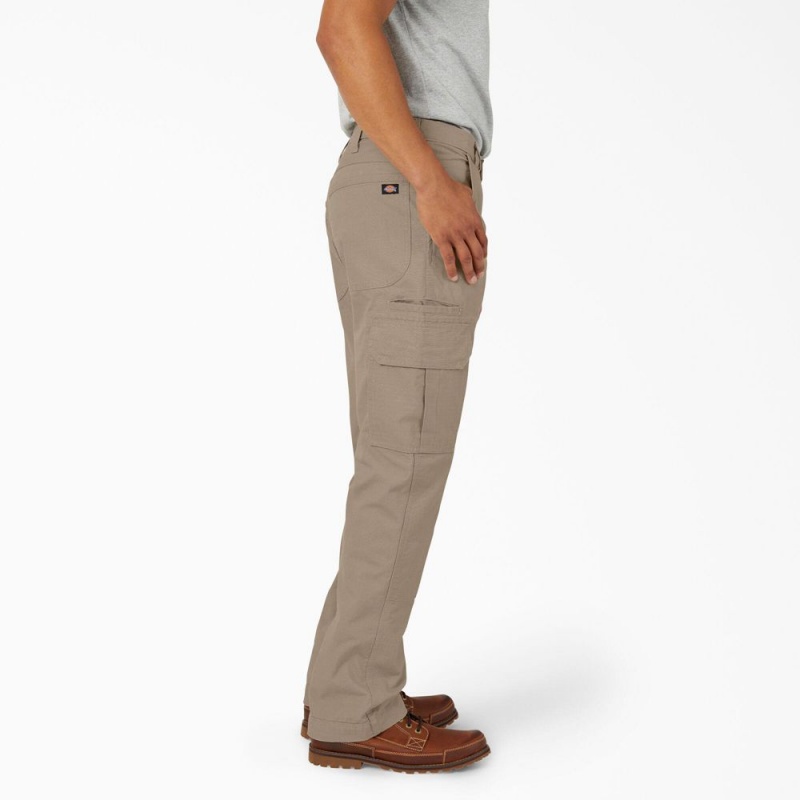 Grey Men's Dickies FLEX DuraTech Relaxed Fit Ripstop Cargo Pants | GTL098176