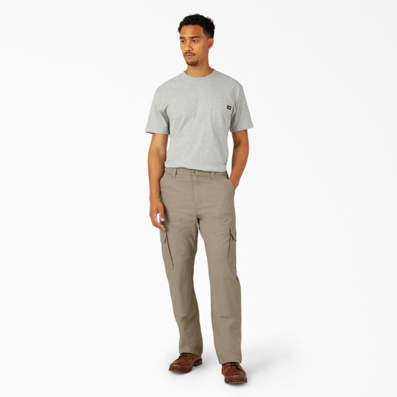 Grey Men's Dickies FLEX DuraTech Relaxed Fit Ripstop Cargo Pants | GTL098176