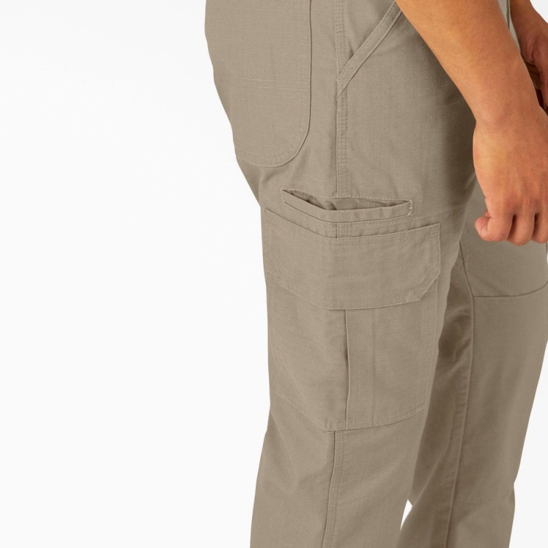 Grey Men's Dickies FLEX DuraTech Relaxed Fit Ripstop Cargo Pants | GTL098176