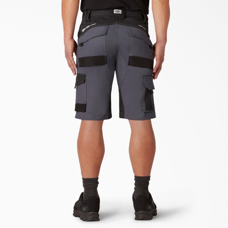 Grey Men's Dickies FLEX Performance Workwear GDT Cargo Shorts | XIJ270891