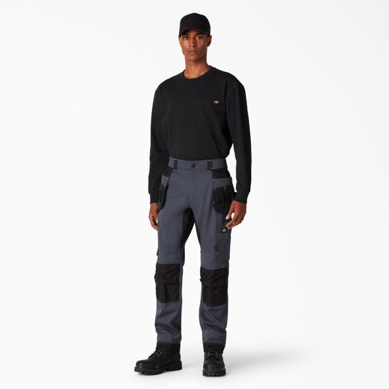 Grey Men's Dickies FLEX Performance Workwear Regular Fit Holster Pants | VZC281670