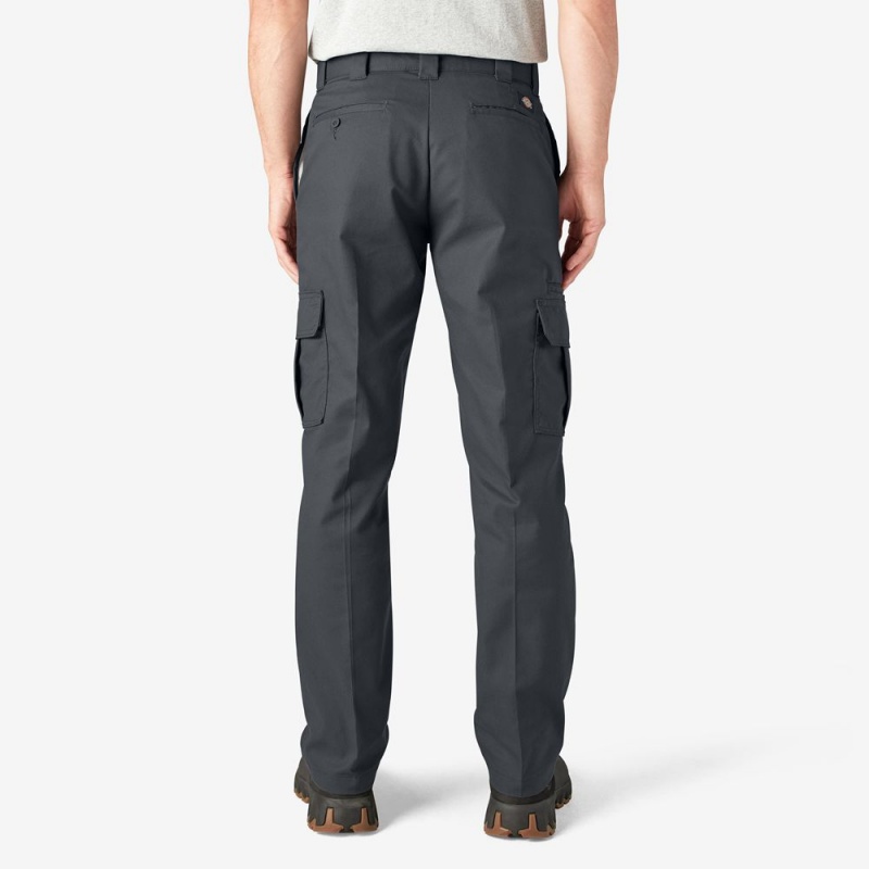 Grey Men's Dickies FLEX Regular Fit Cargo Pants | FPX481072