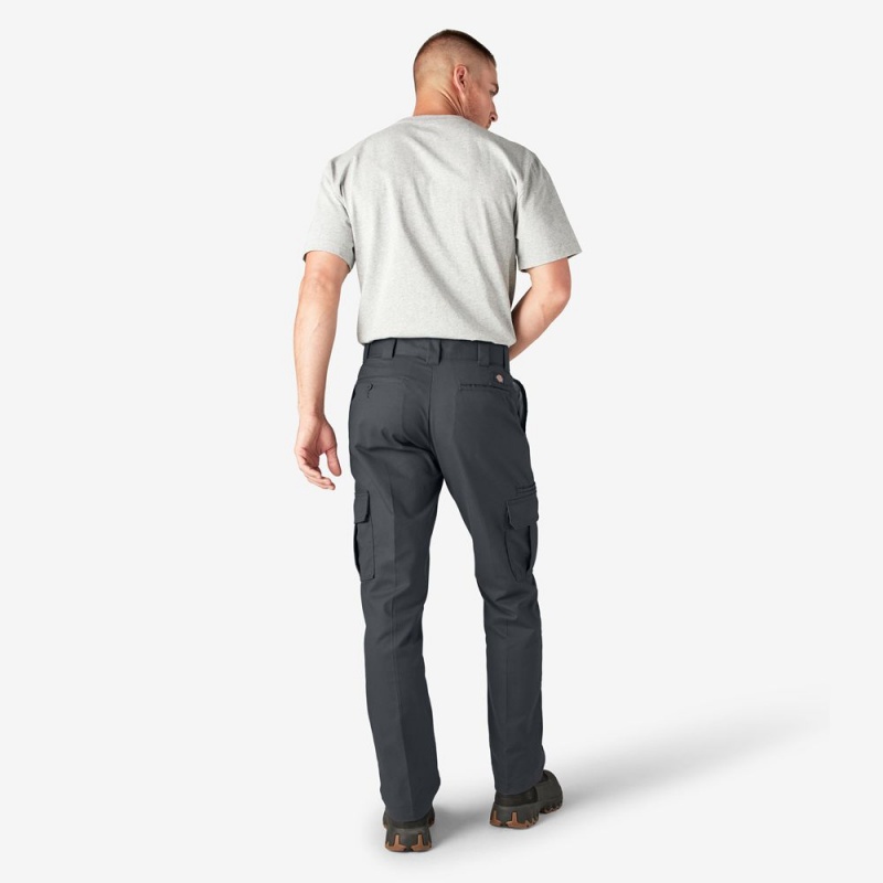 Grey Men's Dickies FLEX Regular Fit Cargo Pants | FPX481072